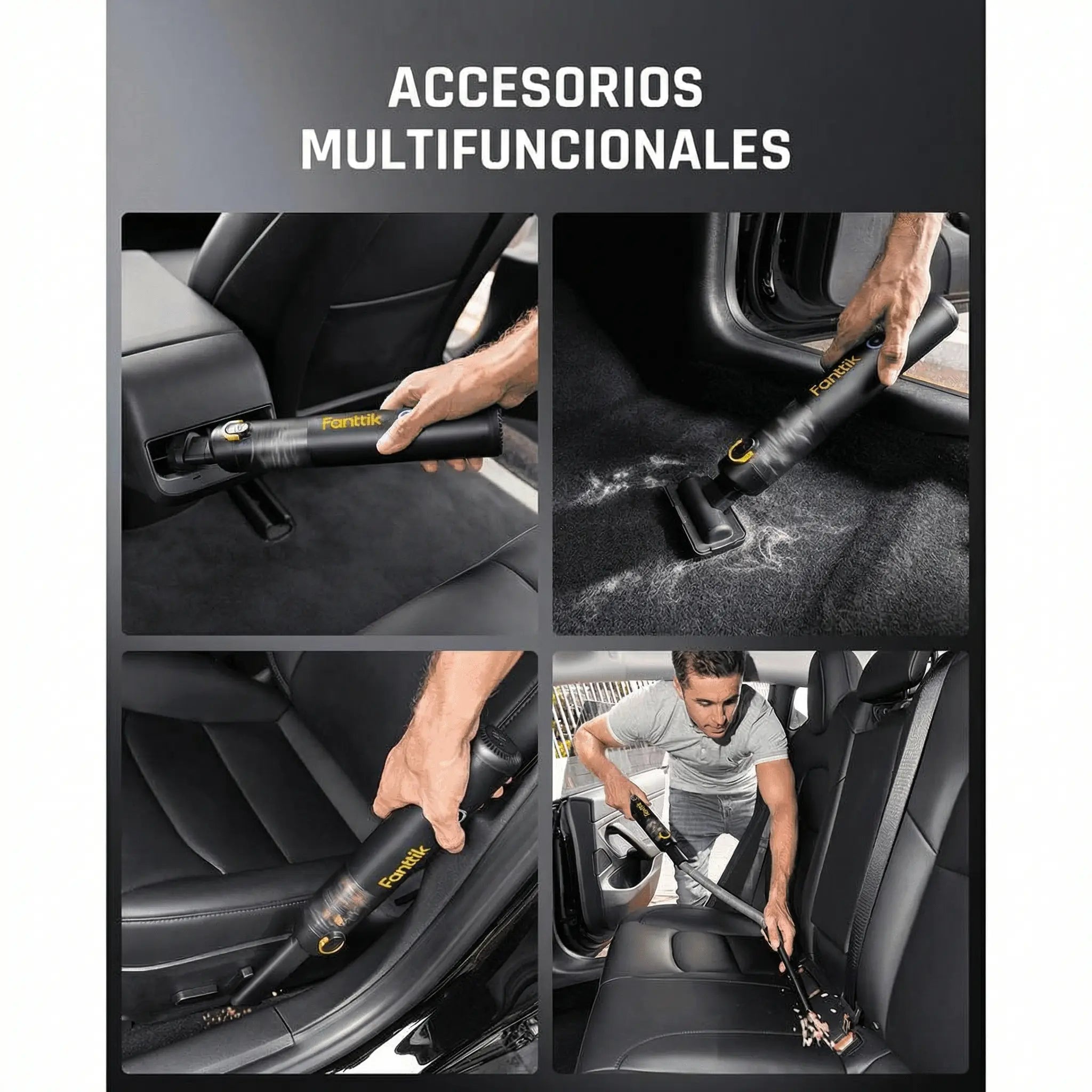 Mroace High-Power Portable Cordless Car Vacuum Cleaner