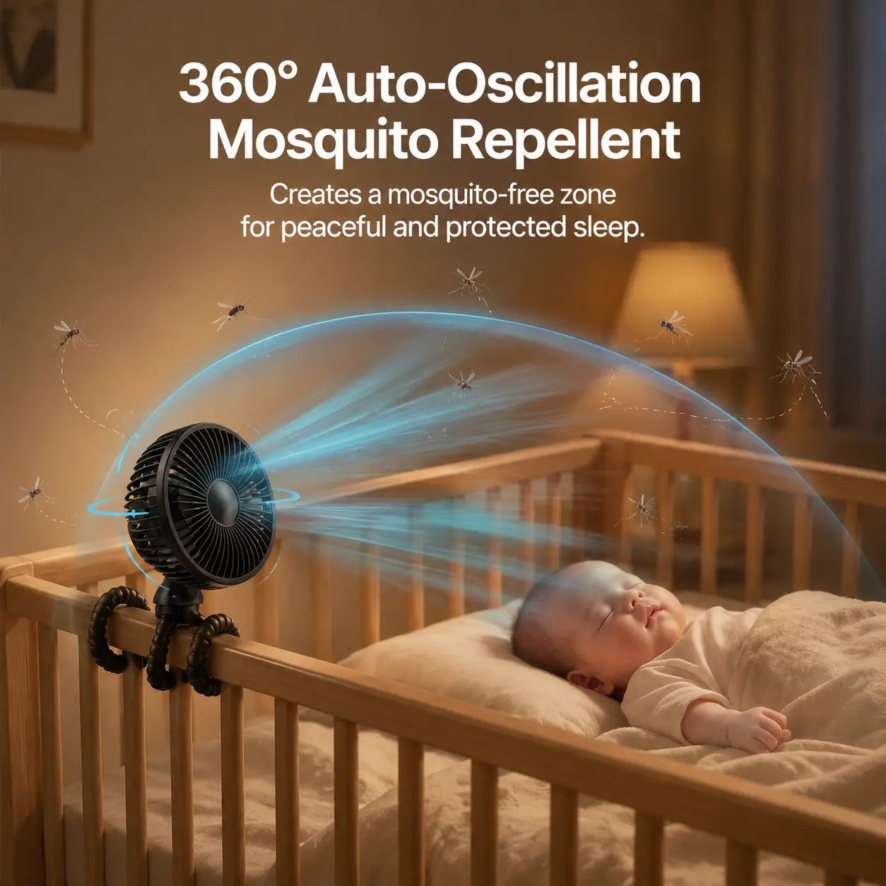 Mroace Portable Stroller Fan