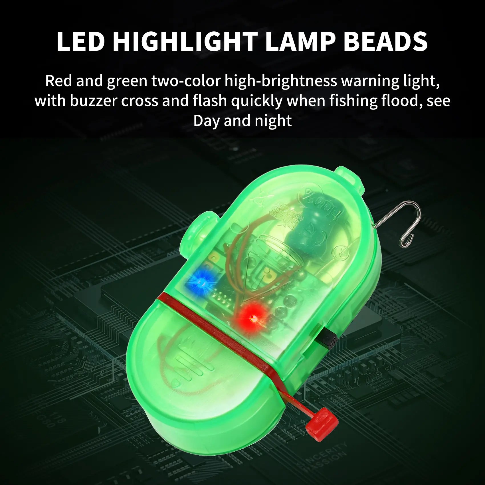 Mroace Electronic Fishing Bite Alarm With LED Light