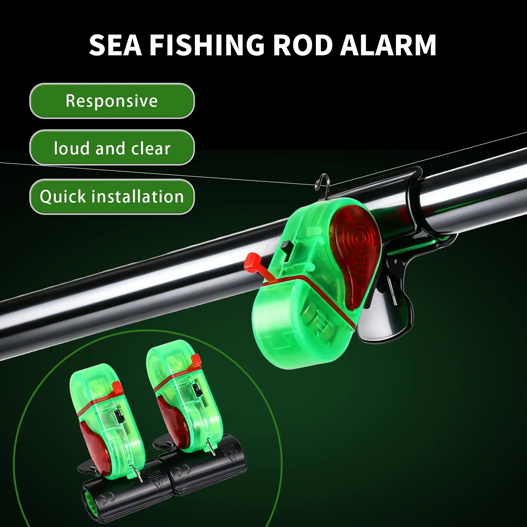 Mroace Electronic Fishing Bite Alarm With LED Light