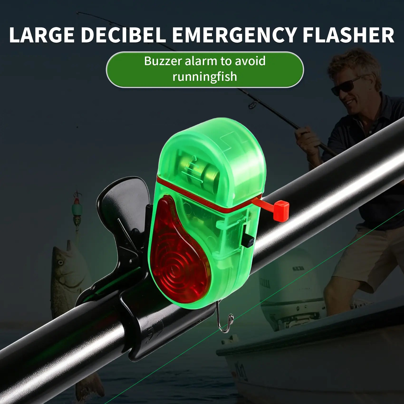 Mroace Electronic Fishing Bite Alarm With LED Light