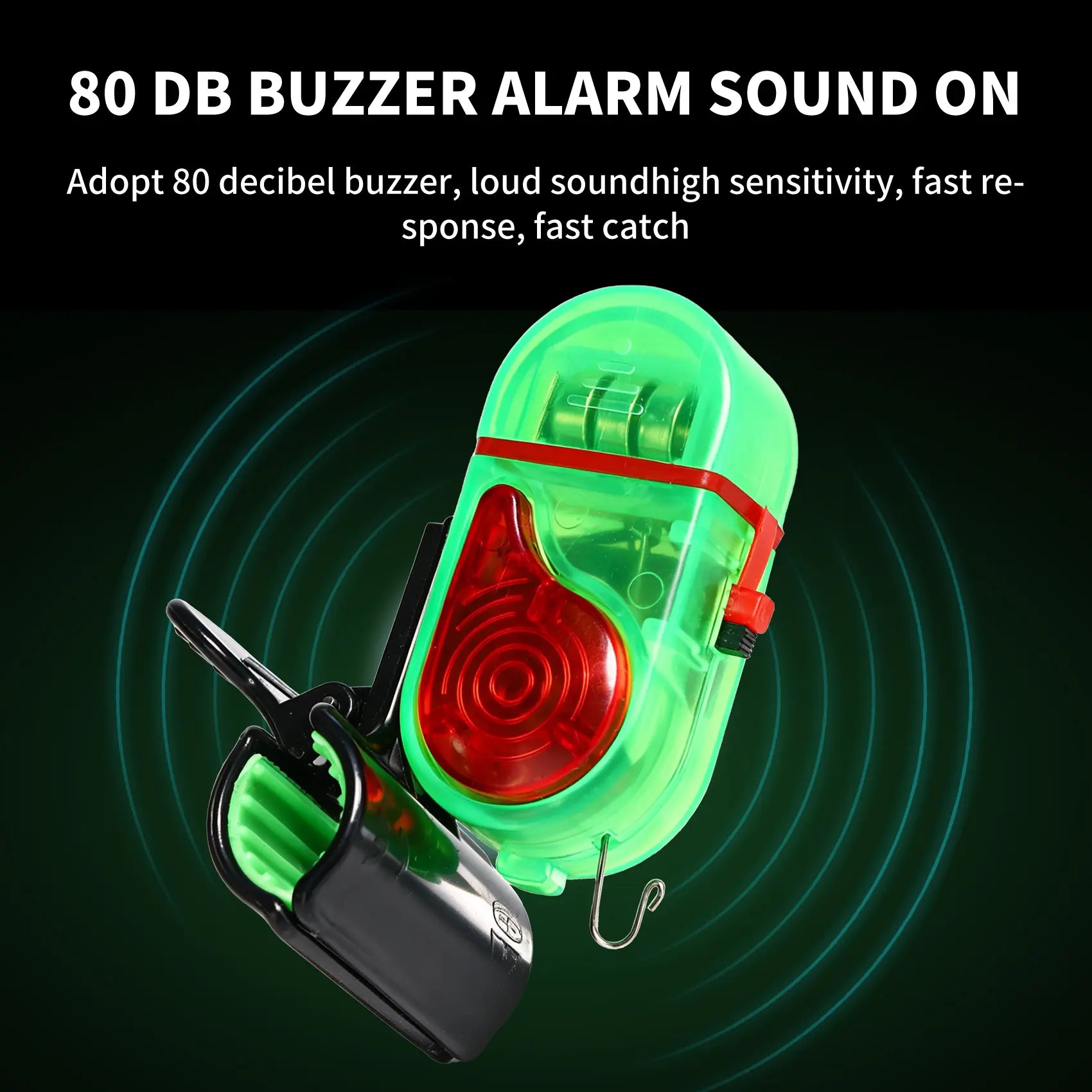 Mroace Electronic Fishing Bite Alarm With LED Light
