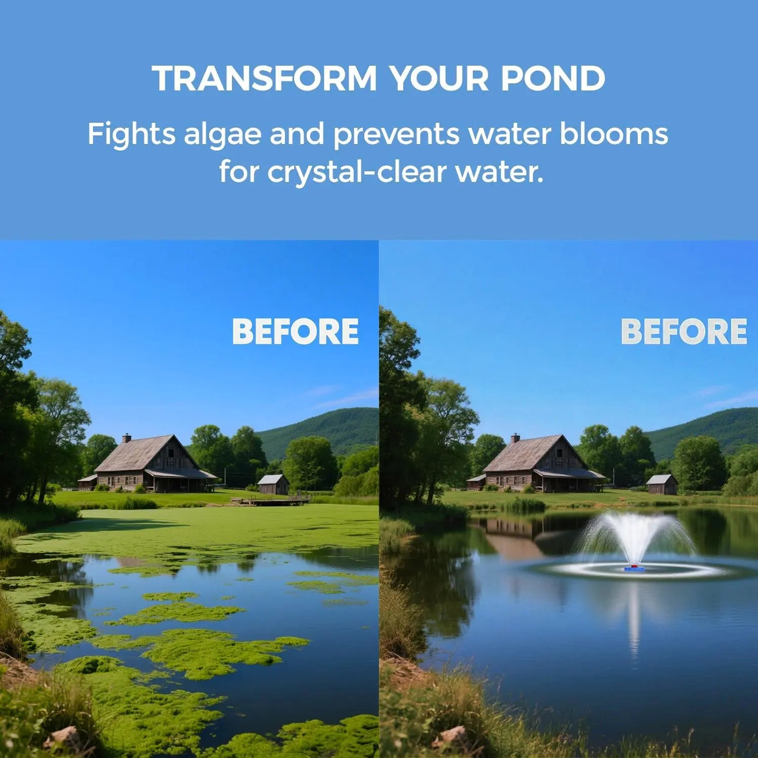 Mroace Fully Automatic Floating Fountain Aerator