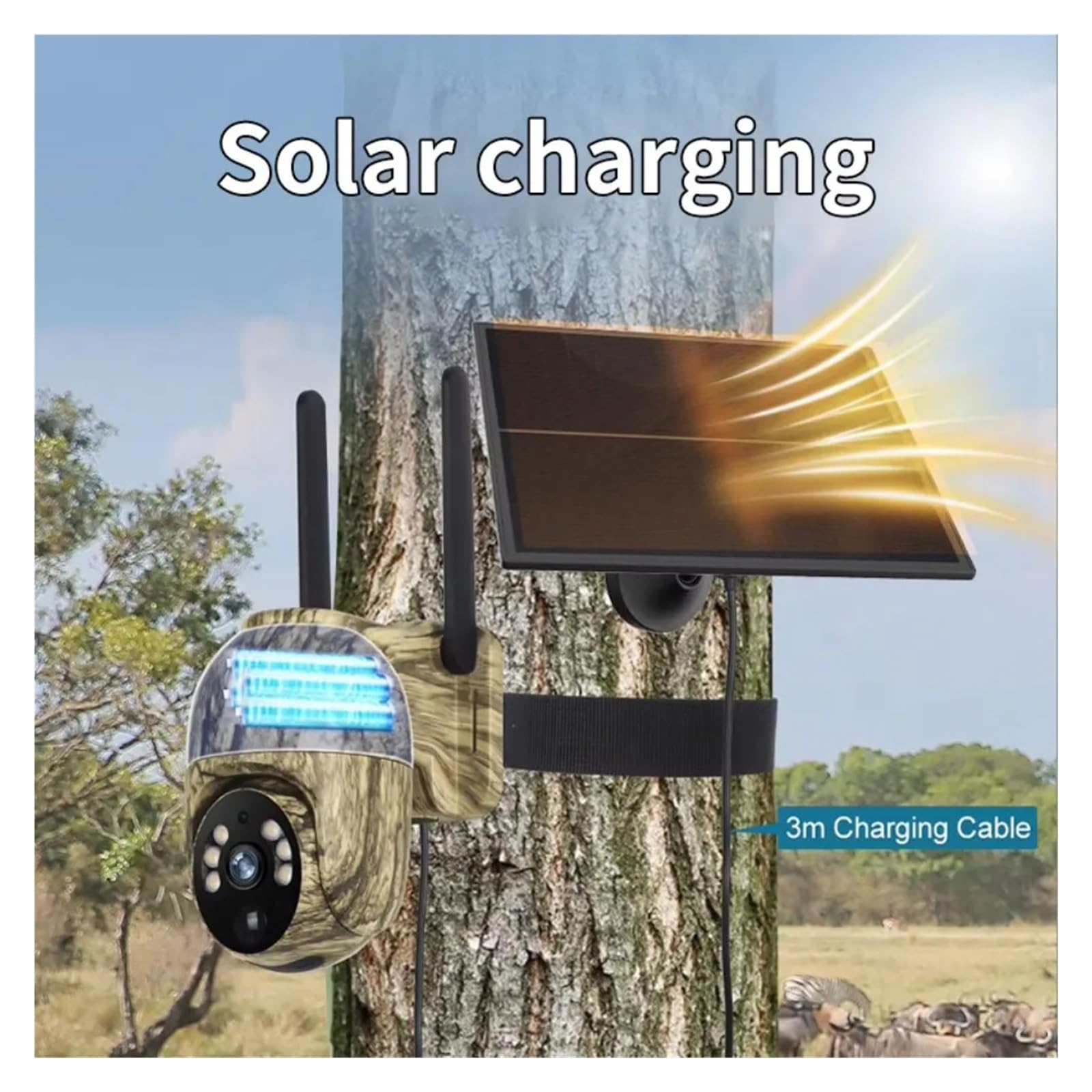 Mroace Smart Solar Trail Camera – Live View on Your Phone