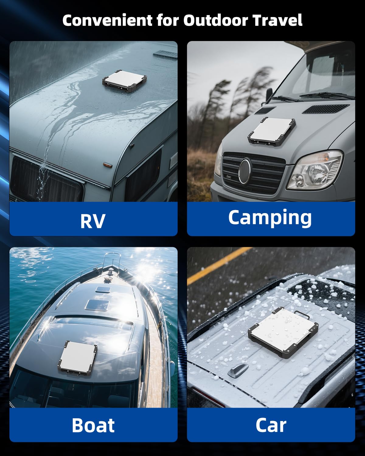 Mroace Magnetic Roof Mount for Starlink Mini with Protective Shield