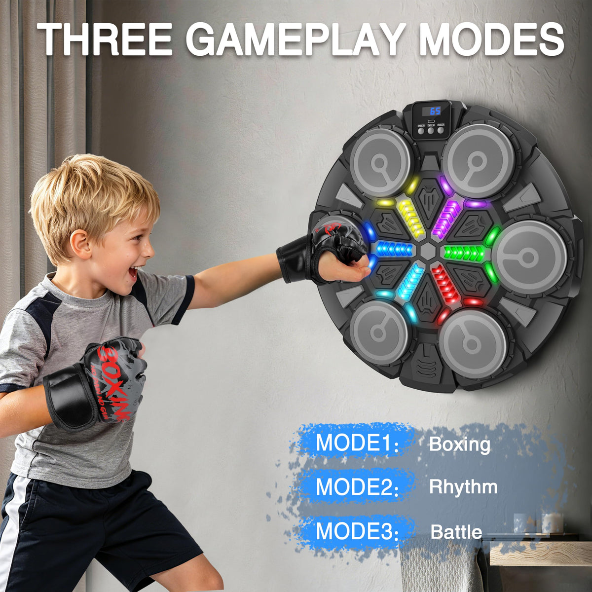 Mroace Interactive Music Boxing Machine With Gloves