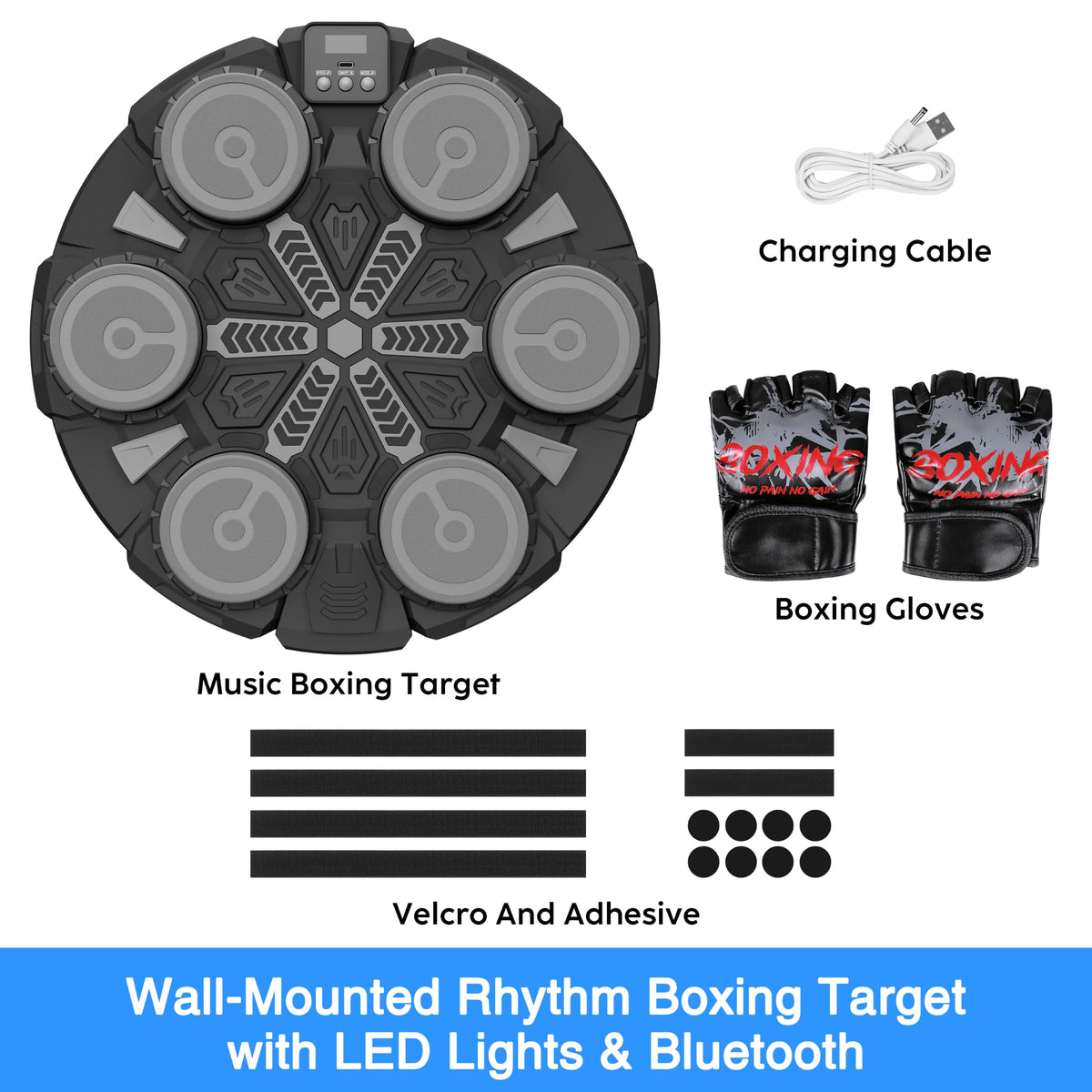 Mroace Interactive Music Boxing Machine With Gloves