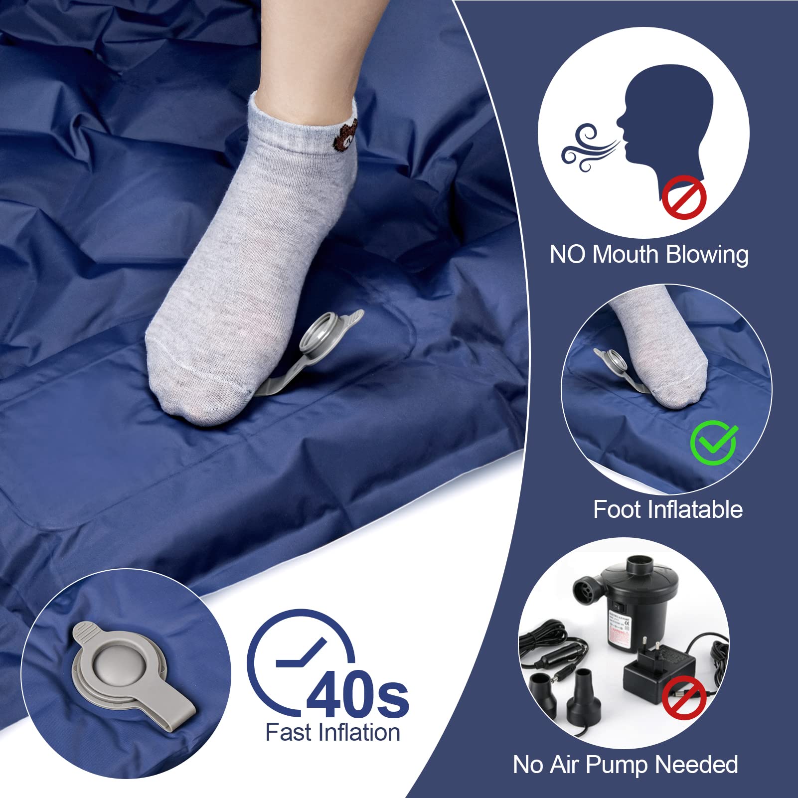 Mroace Ultralight Built In Pump Sleeping Pad