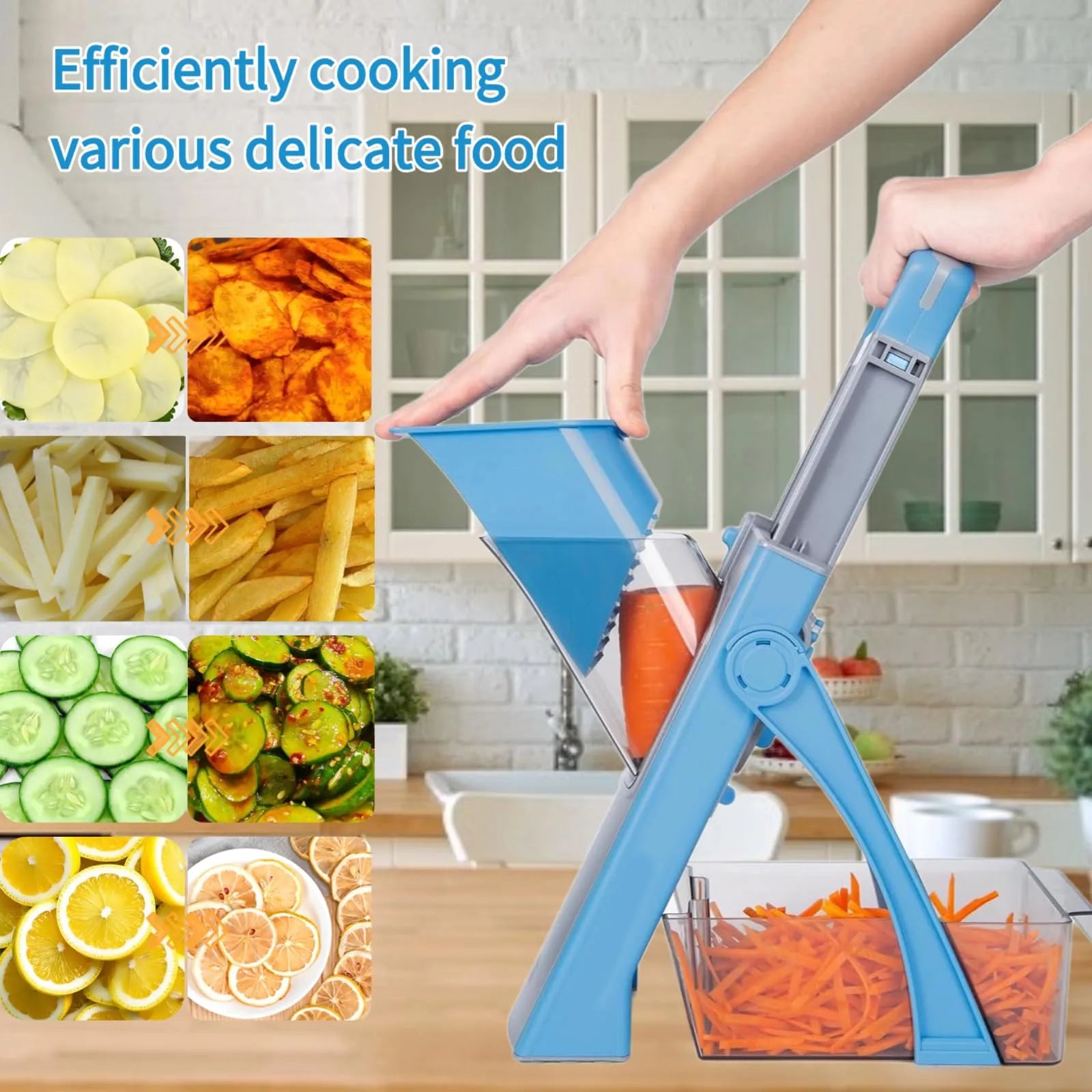 Mroace Adjustable Safe Mandoline Vegetable Slicer