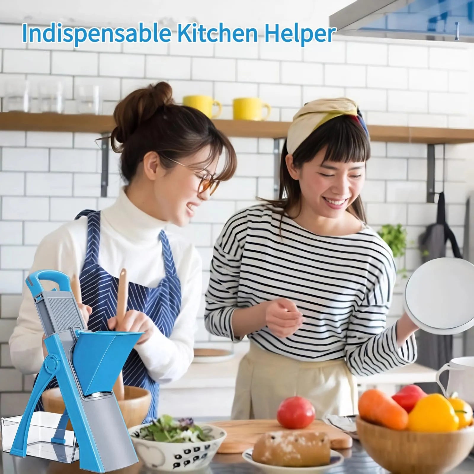 Mroace Adjustable Safe Mandoline Vegetable Slicer