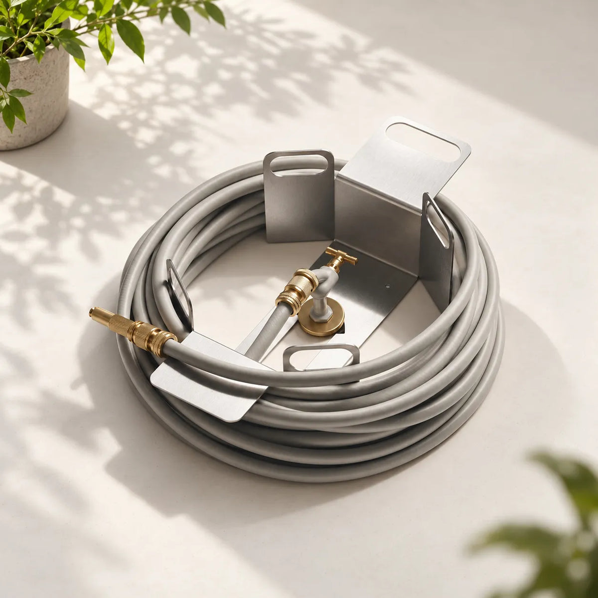 Mroace Heavy Duty Stainless Steel Wall Mounted Hose Holder