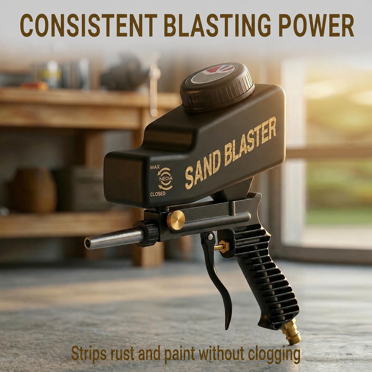 Mroace Portable Pneumatic Sand Blaster Gun Kit