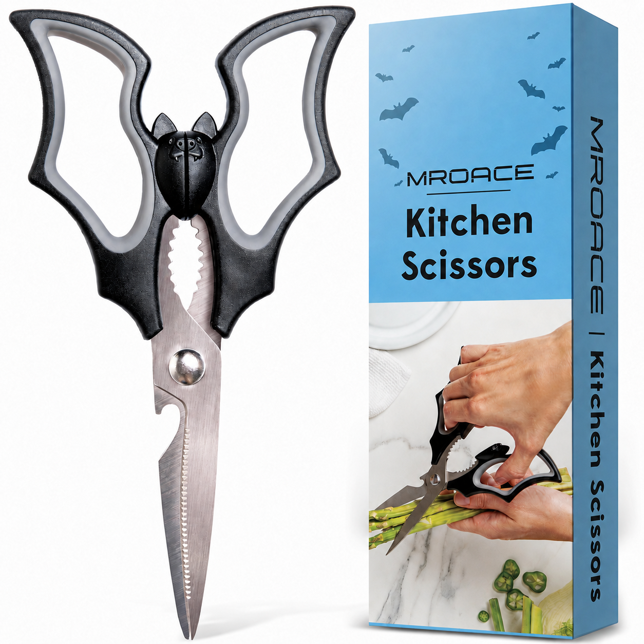 Mroace Bat Shaped Kitchen Scissors