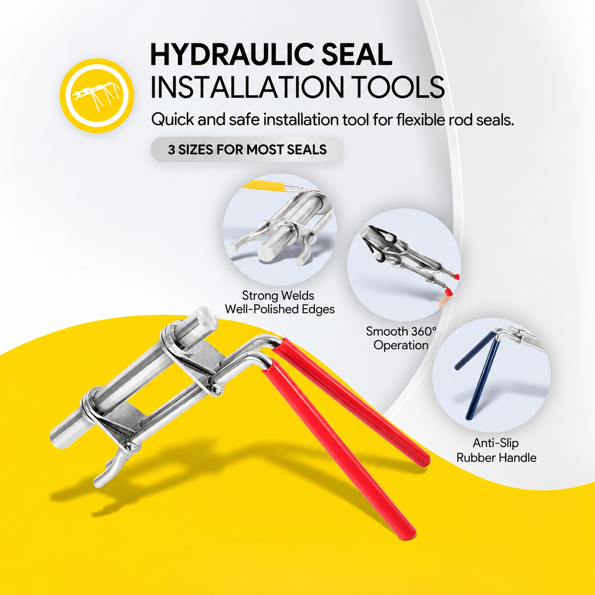 Mroace Hydraulic Rod Seal Installation Tool Kit