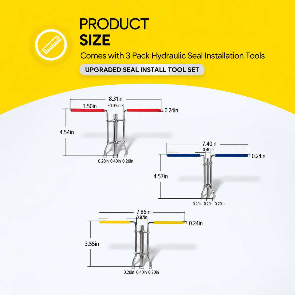 Mroace Hydraulic Rod Seal Installation Tool Kit