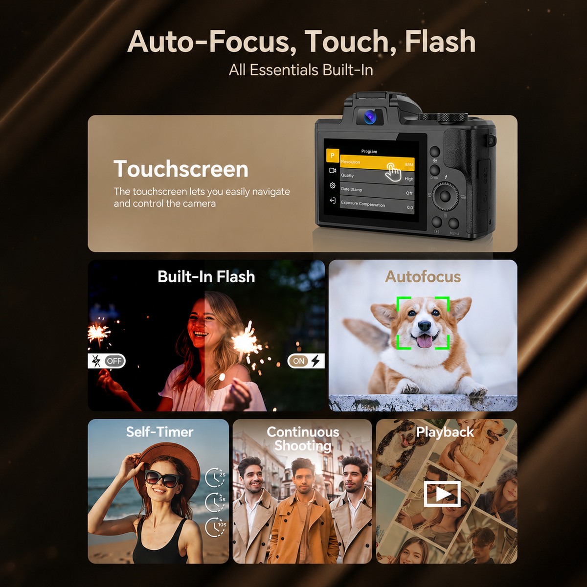Mroace Autofocus Digital Vlogging Camera