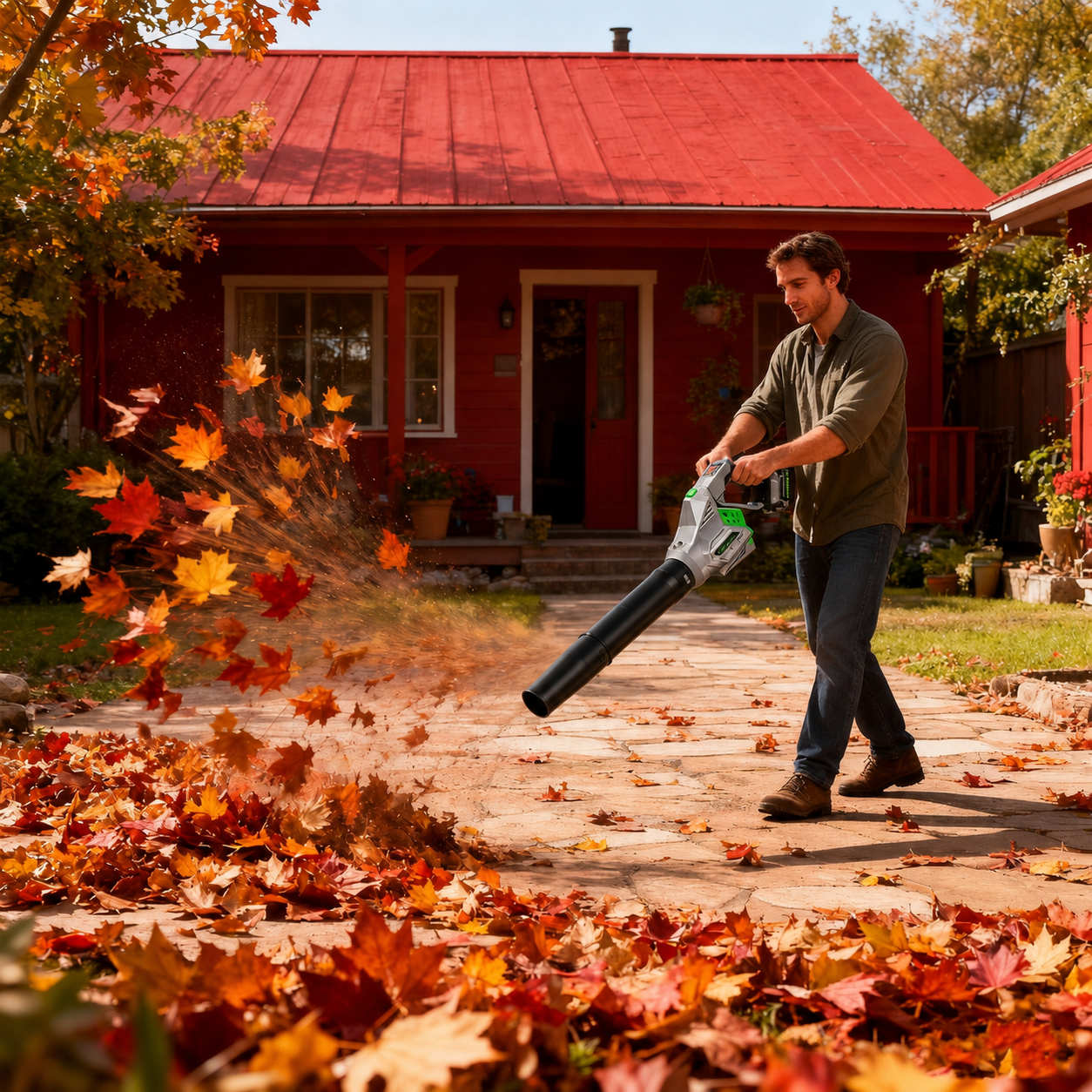 Mroace Cordless Brushless Electric Leaf Blower