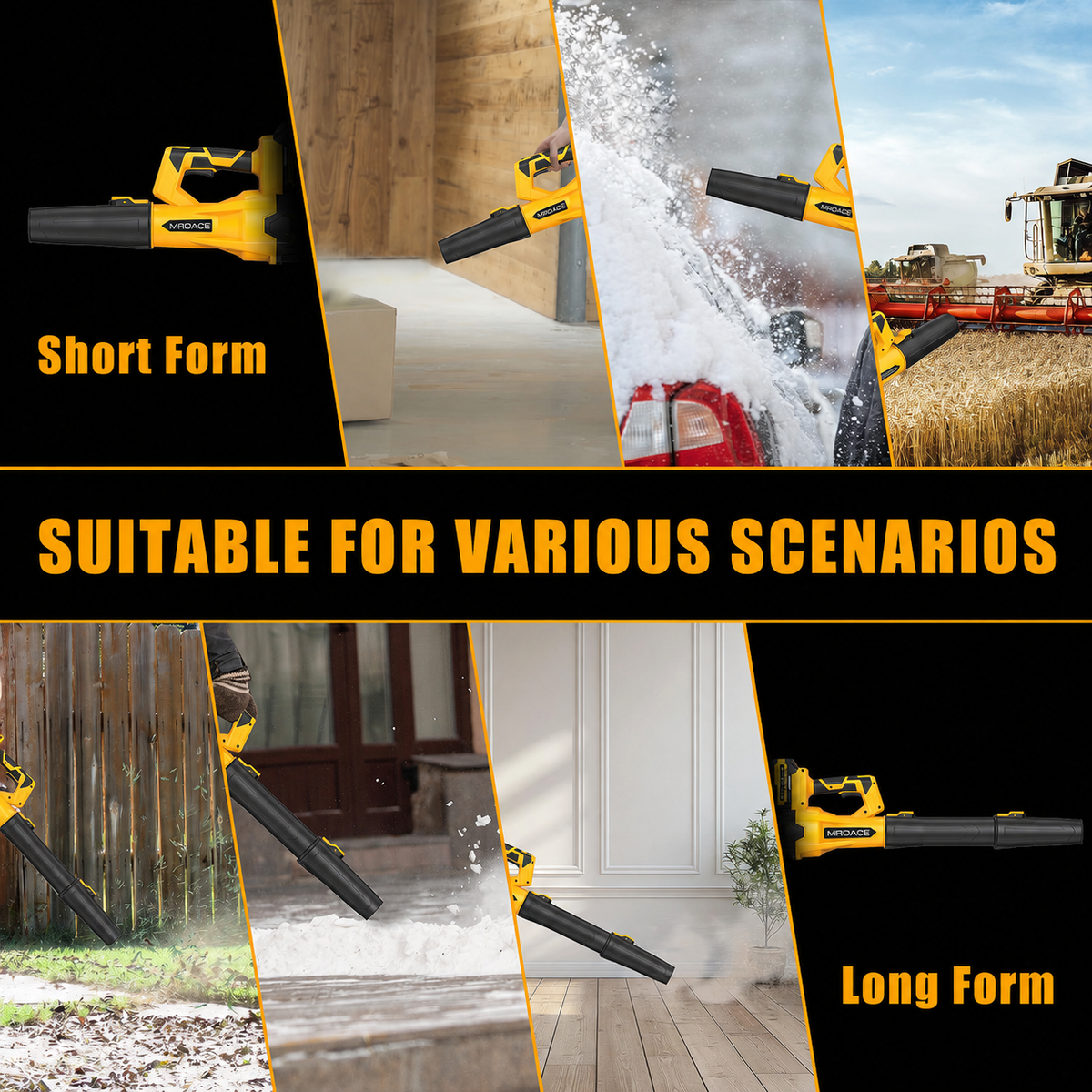 Mroace Cordless High Power Leaf Blower