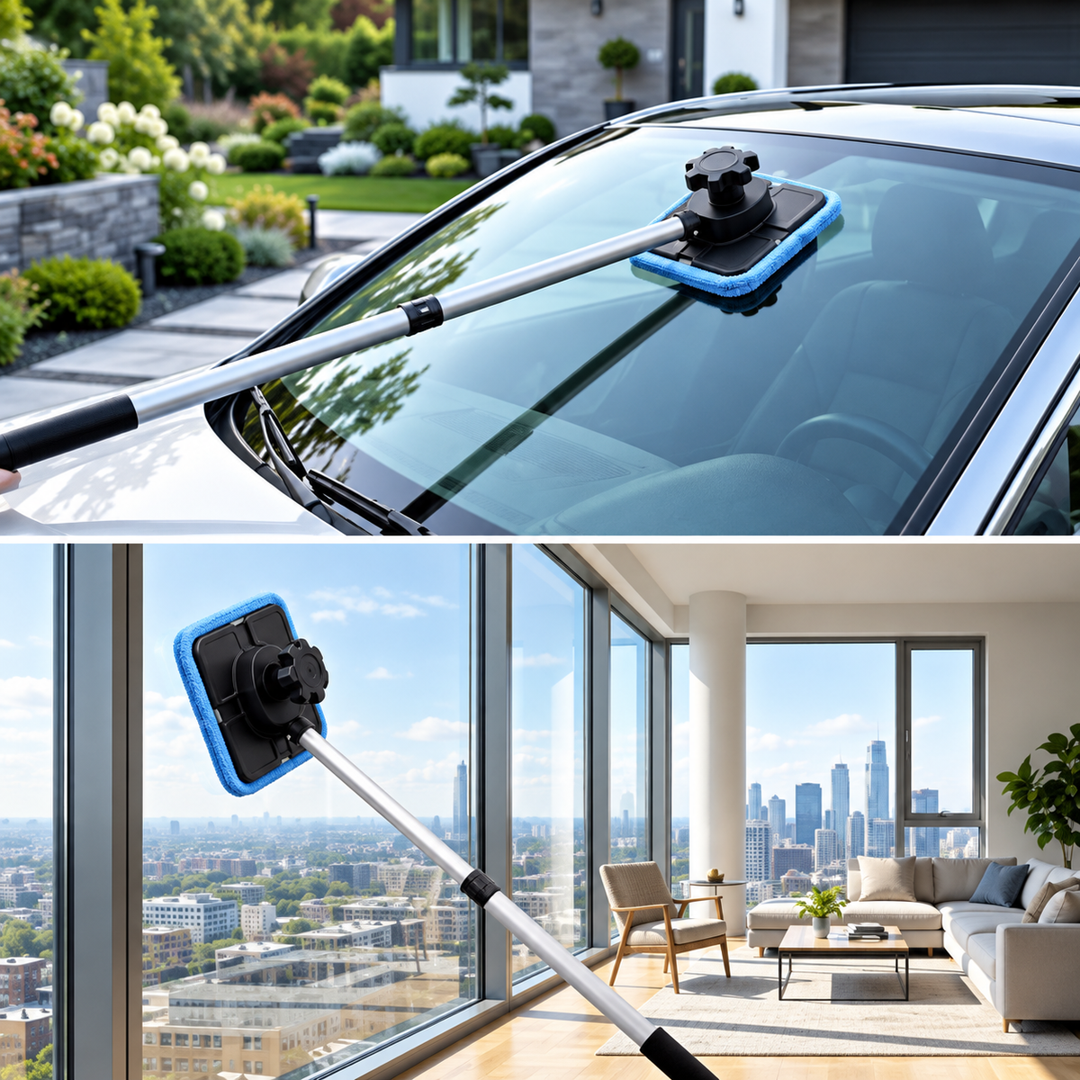 Mroace Dual Magnetic Windshield Cleaning Tool