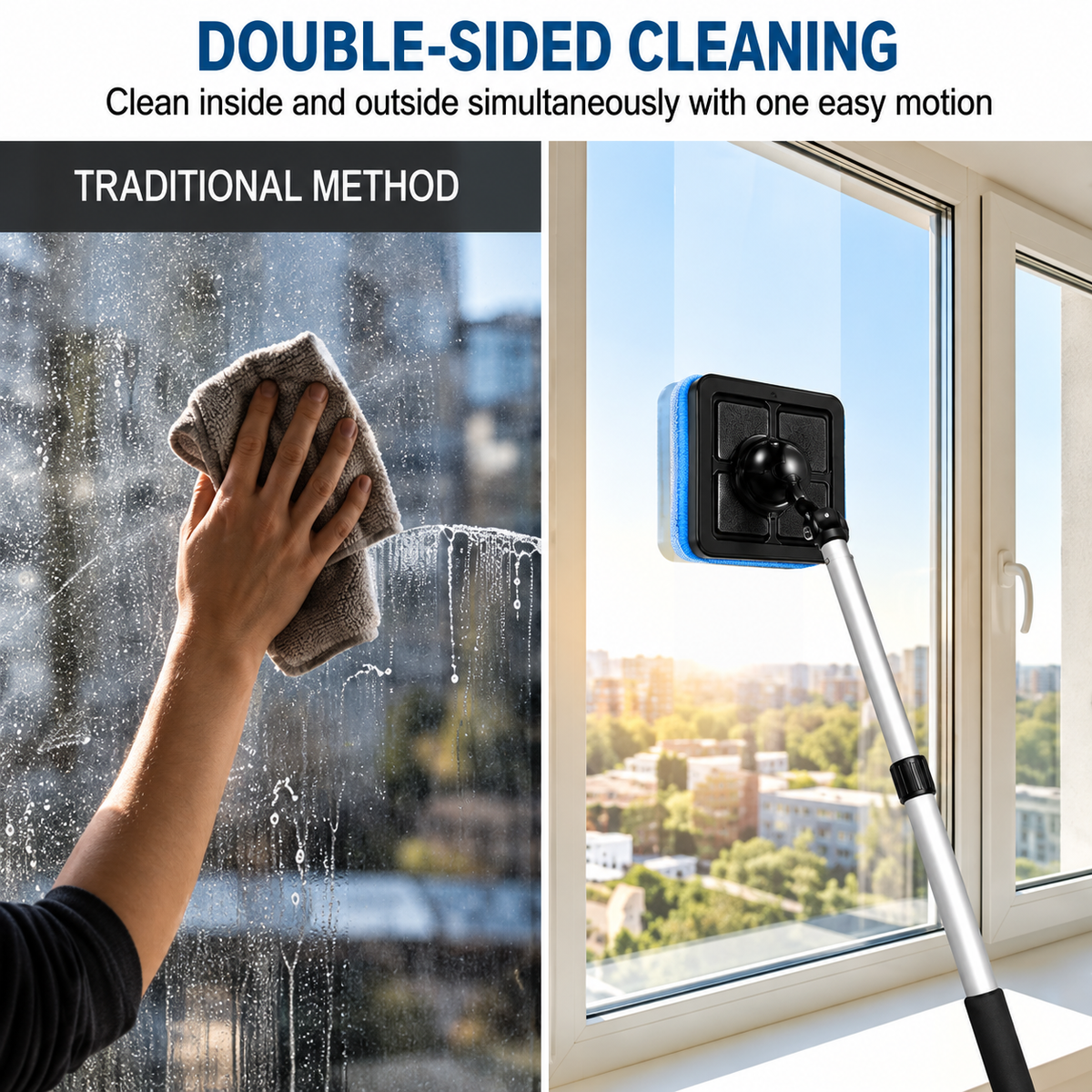 Mroace Dual Magnetic Windshield Cleaning Tool