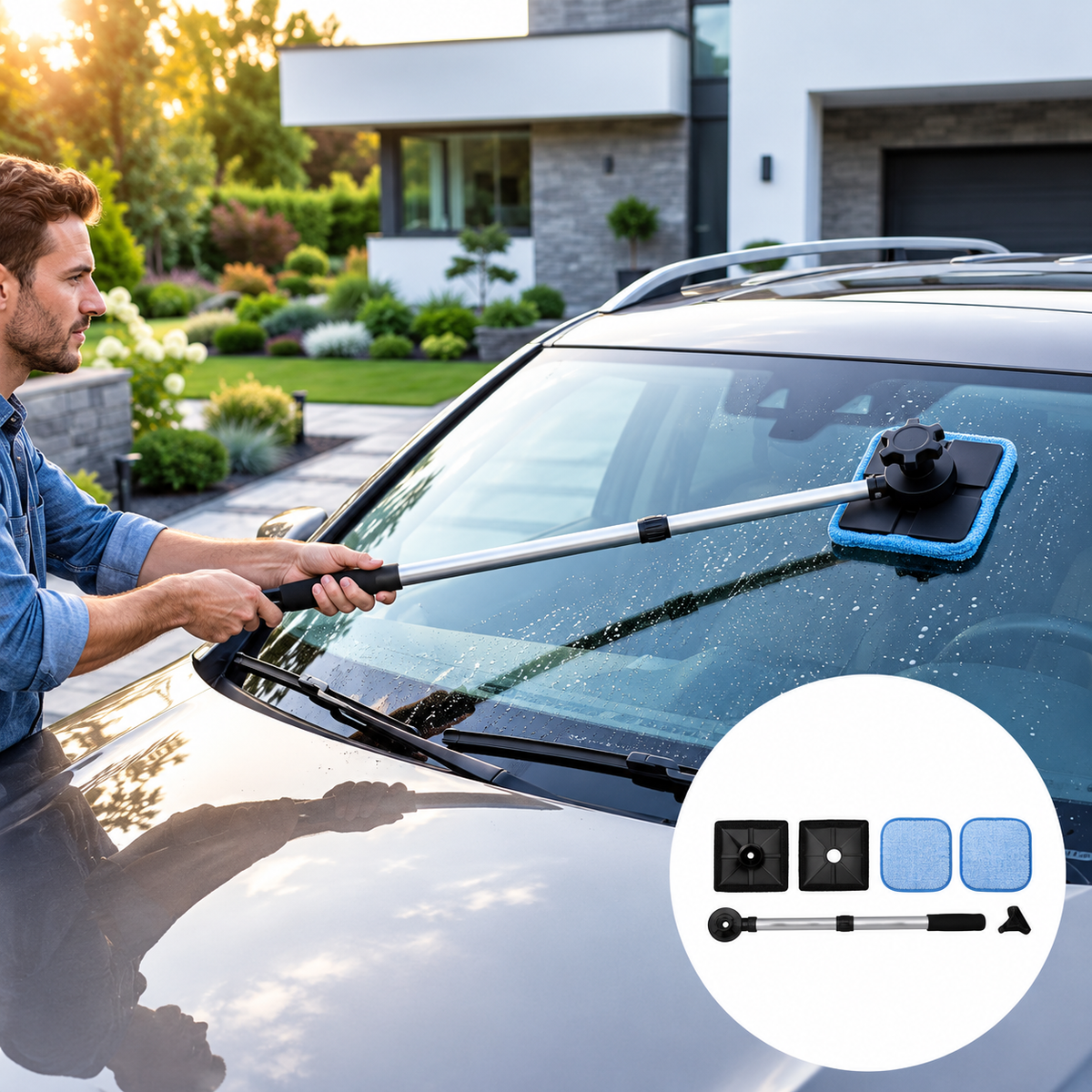 Mroace Dual Magnetic Windshield Cleaning Tool