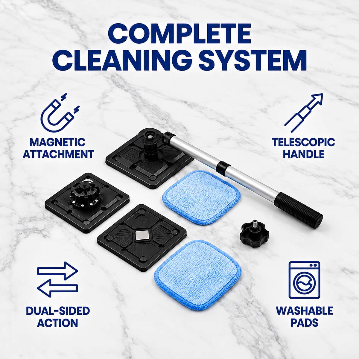Mroace Dual Magnetic Windshield Cleaning Tool