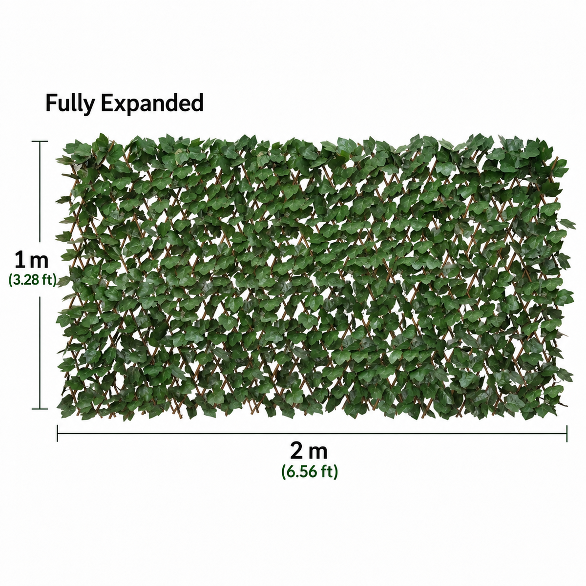 Mroace Expandable Artificial Ivy Privacy Fence Screen
