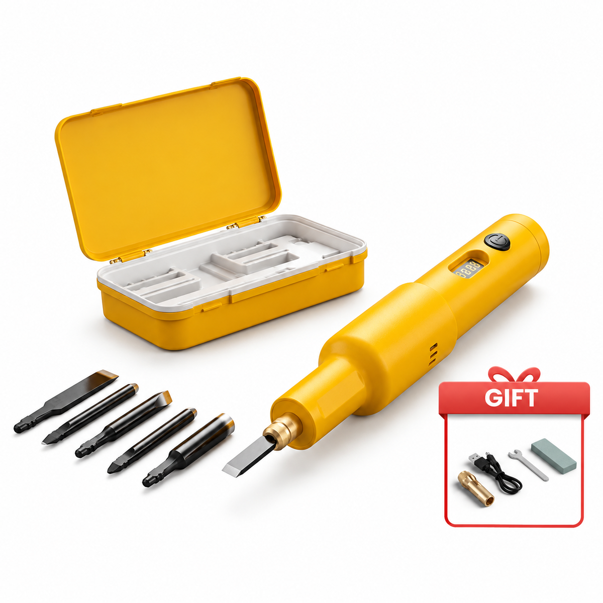 Mroace Cordless Electric Wood Carving Chisel Kit