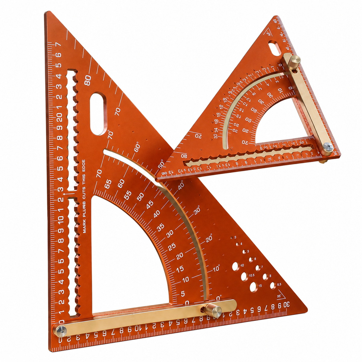 Mroace Heavy Duty Metal Carpentry Square Ruler
