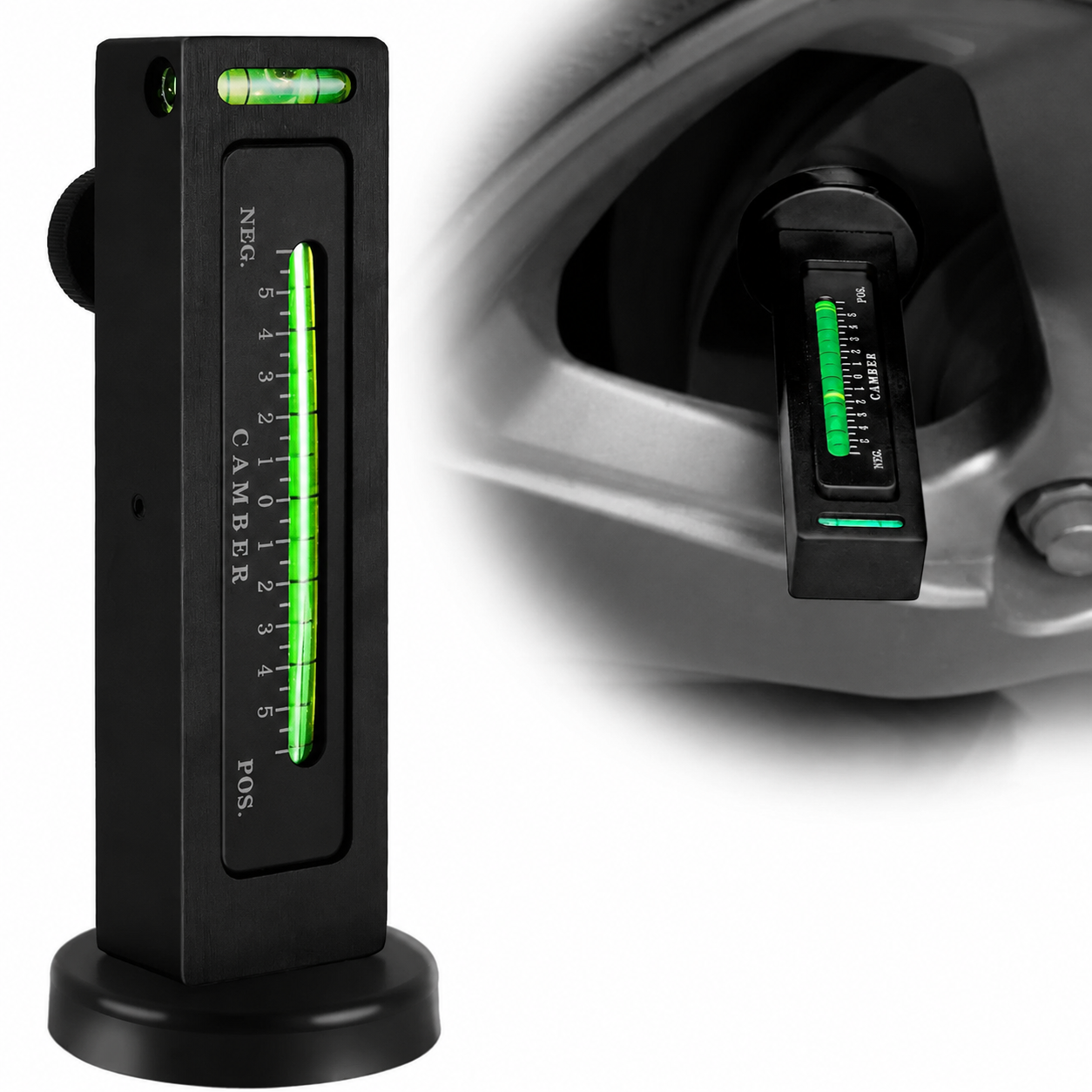 Mroace Adjustable Magnetic Wheel Alignment Gauge