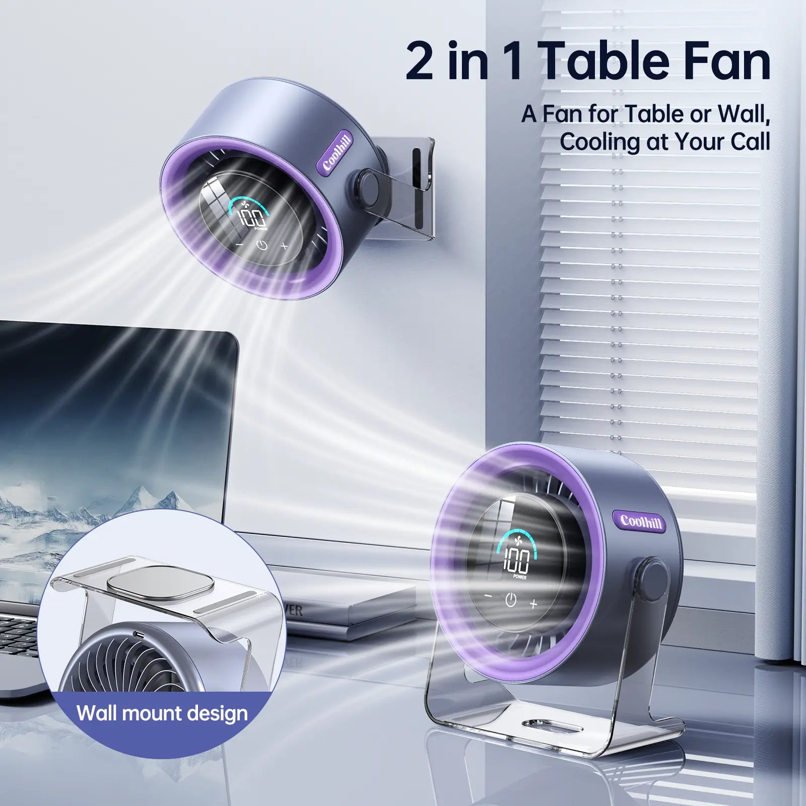Mroace Desktop Fan Turbo Table Fan