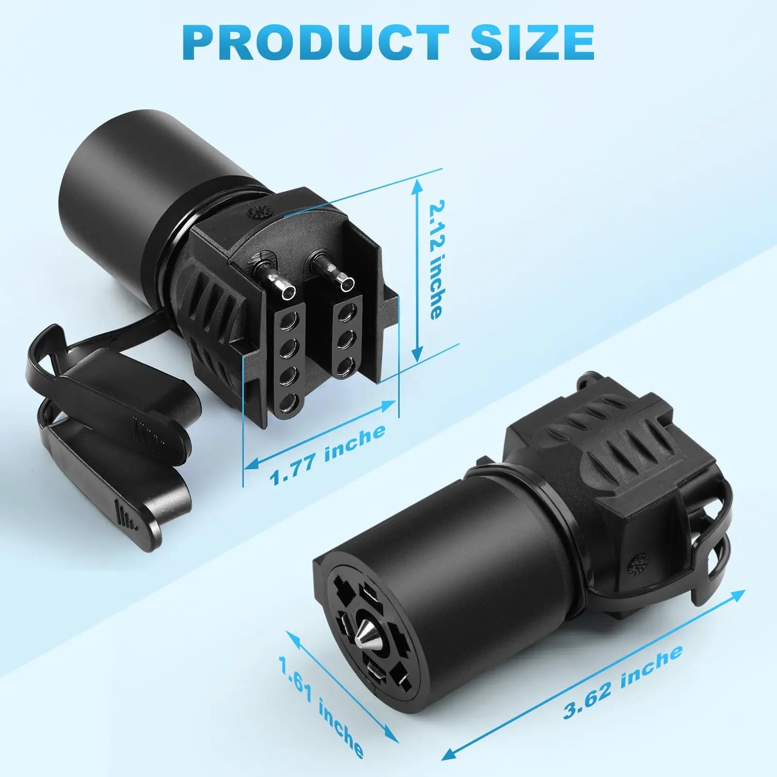 Mroace 7 Pin to 4 Pin Trailer Adapter