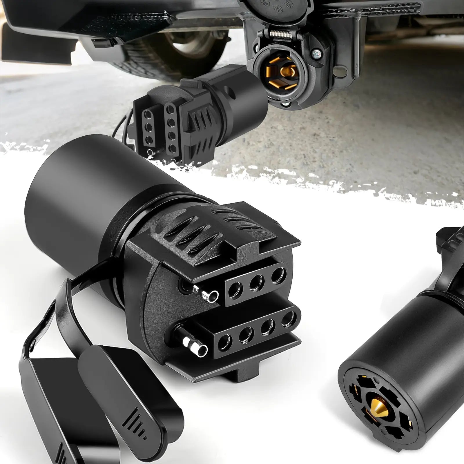 Mroace 7 Pin to 4 Pin Trailer Adapter