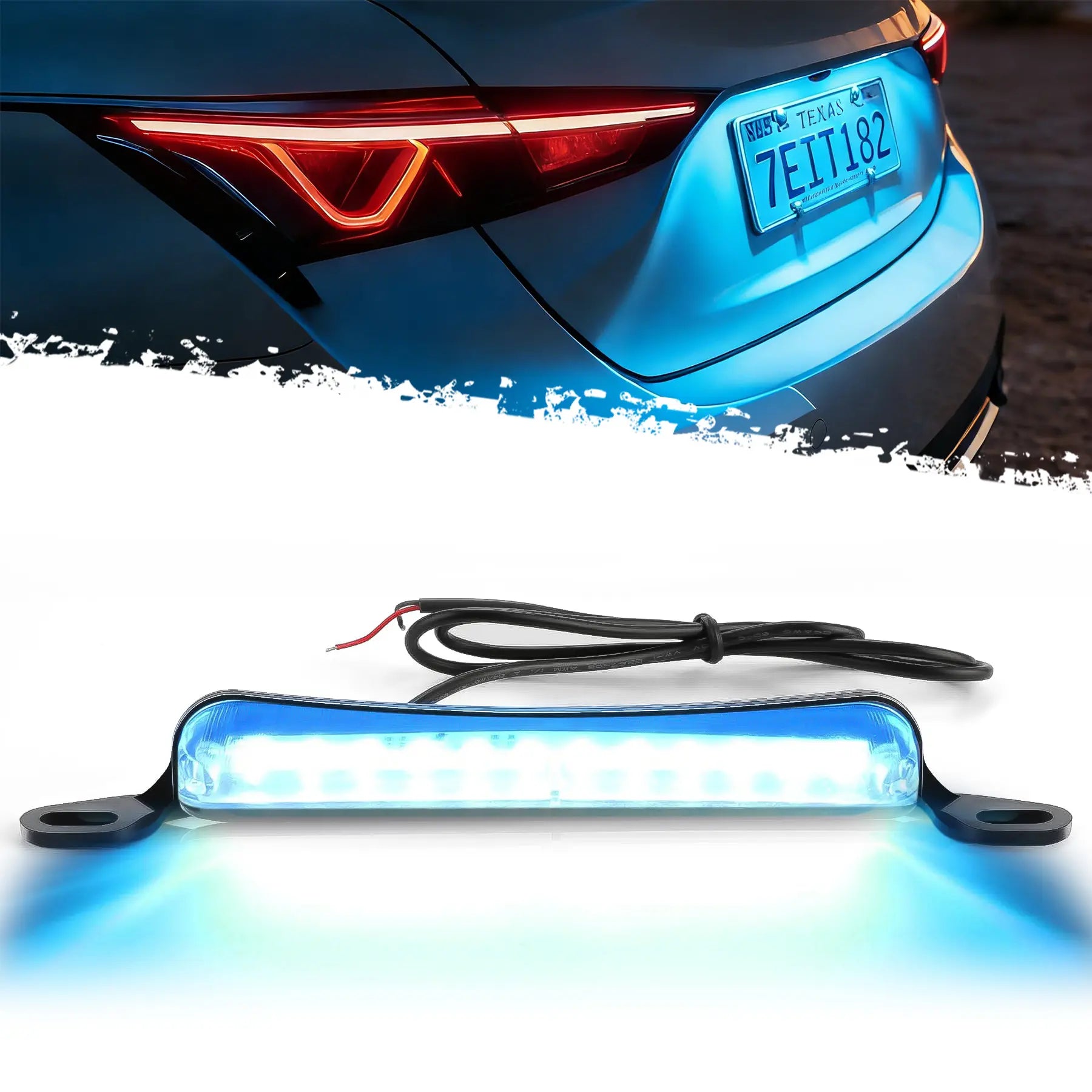 Mroace 6000K Xenon White License Plate LED Light