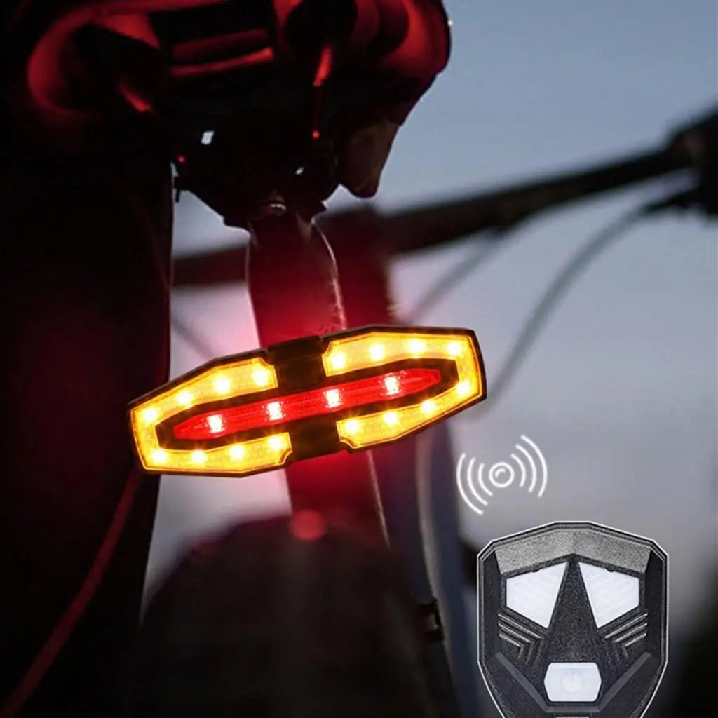Mroace USB Rechargeable Solar Bicycle Tail Light