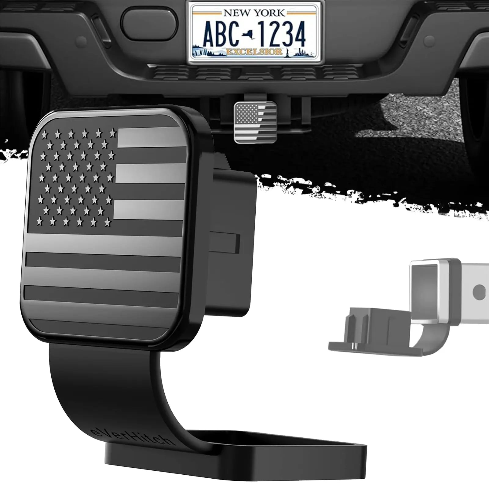 Mroace American Flag Hitch Cover for 2 Inch Receivers