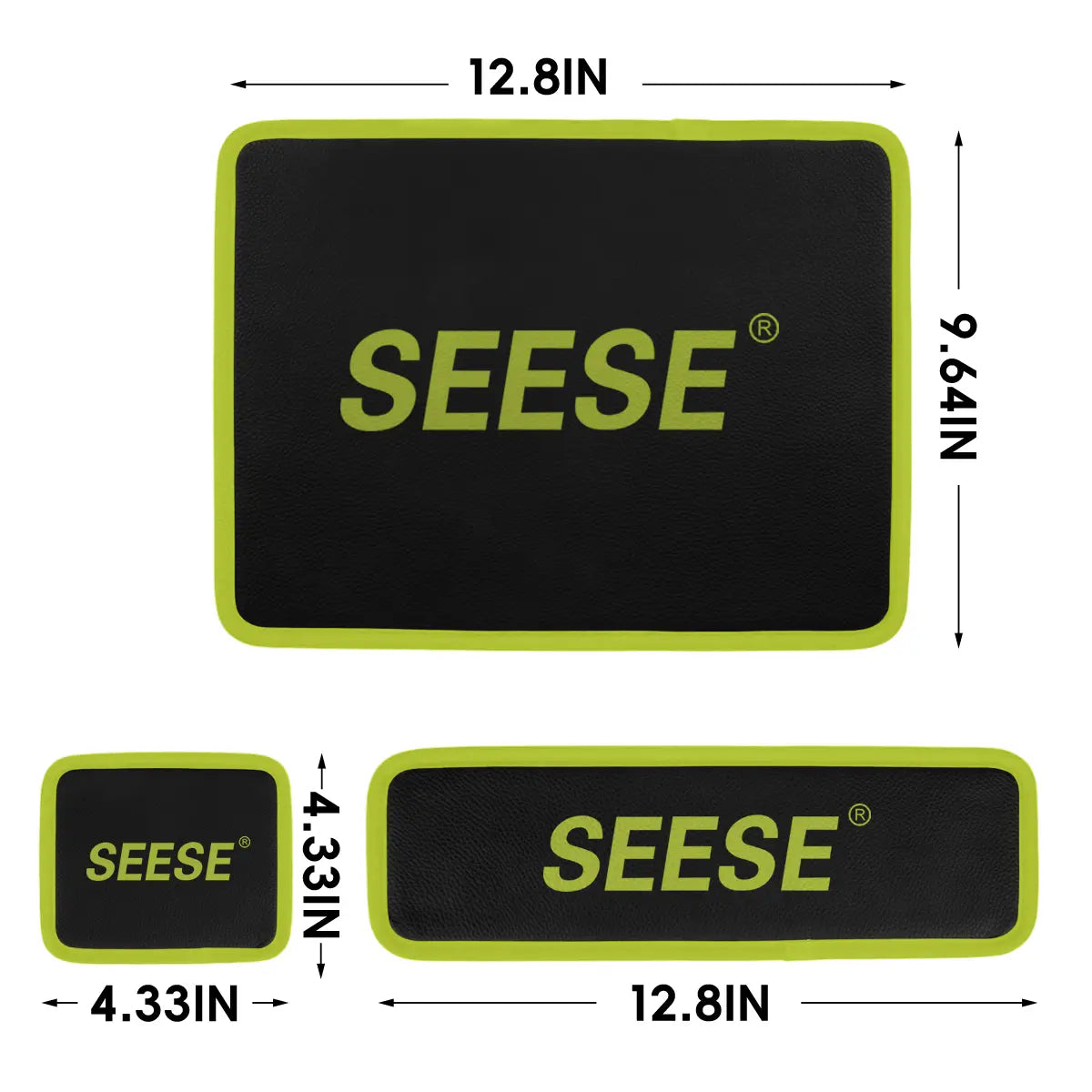 Mroace 3PCS Flexible Magnetic Tool Mat and Tray Set
