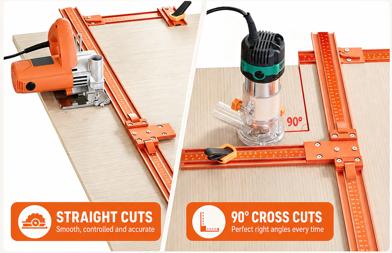 Mroace Aluminum Alloy Circular Saw Guide Rail