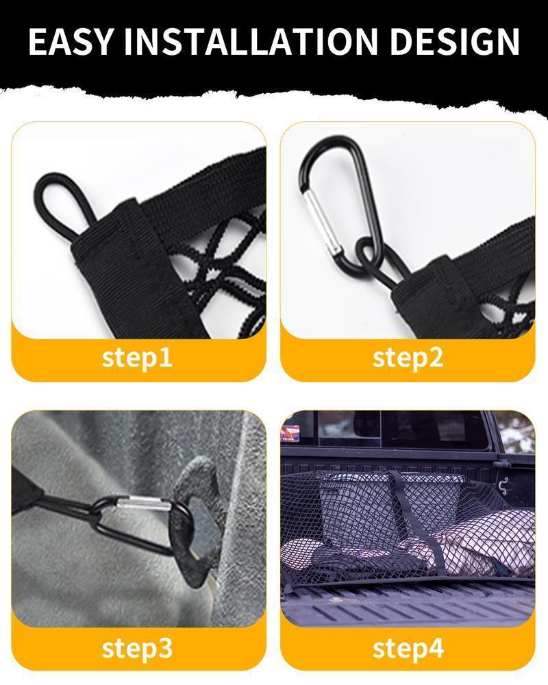Mroace Highly-Elastic Multi-Vehicle Truck Bed Cargo Net