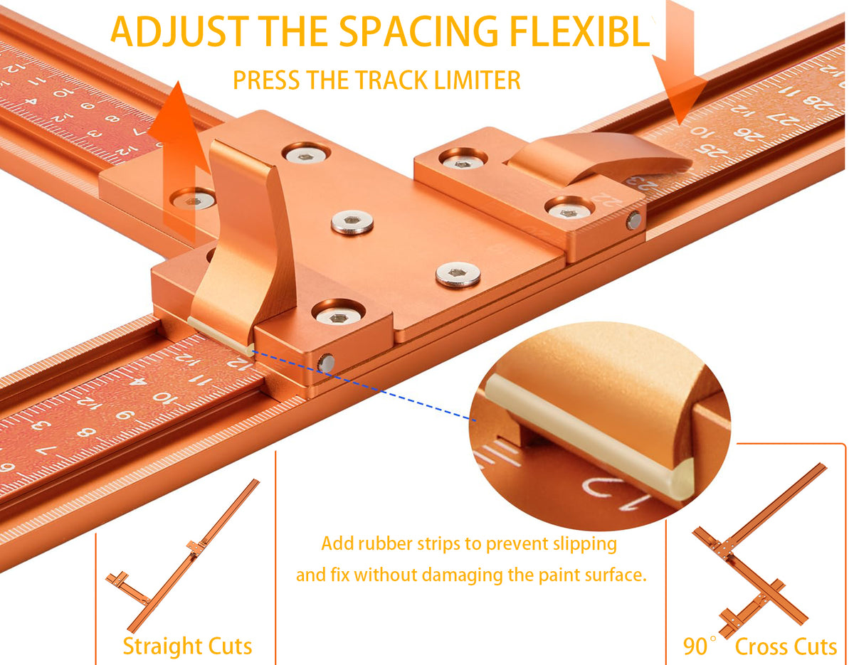 Mroace Aluminum Alloy Circular Saw Guide Rail