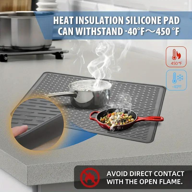 Mroace Heat Resistant Silicone Stove Top Cover Mat