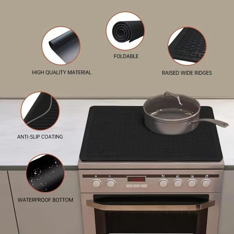 Mroace Heat Resistant Silicone Stove Top Cover Mat