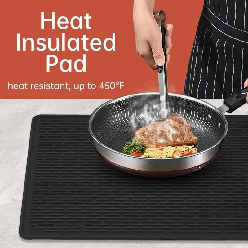 Mroace Heat Resistant Silicone Stove Top Cover Mat