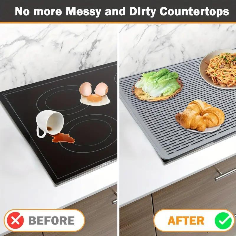 Mroace Heat Resistant Silicone Stove Top Cover Mat