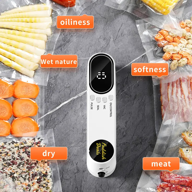 Mroace Wireless Vacuum Food Storage Sealer Pump
