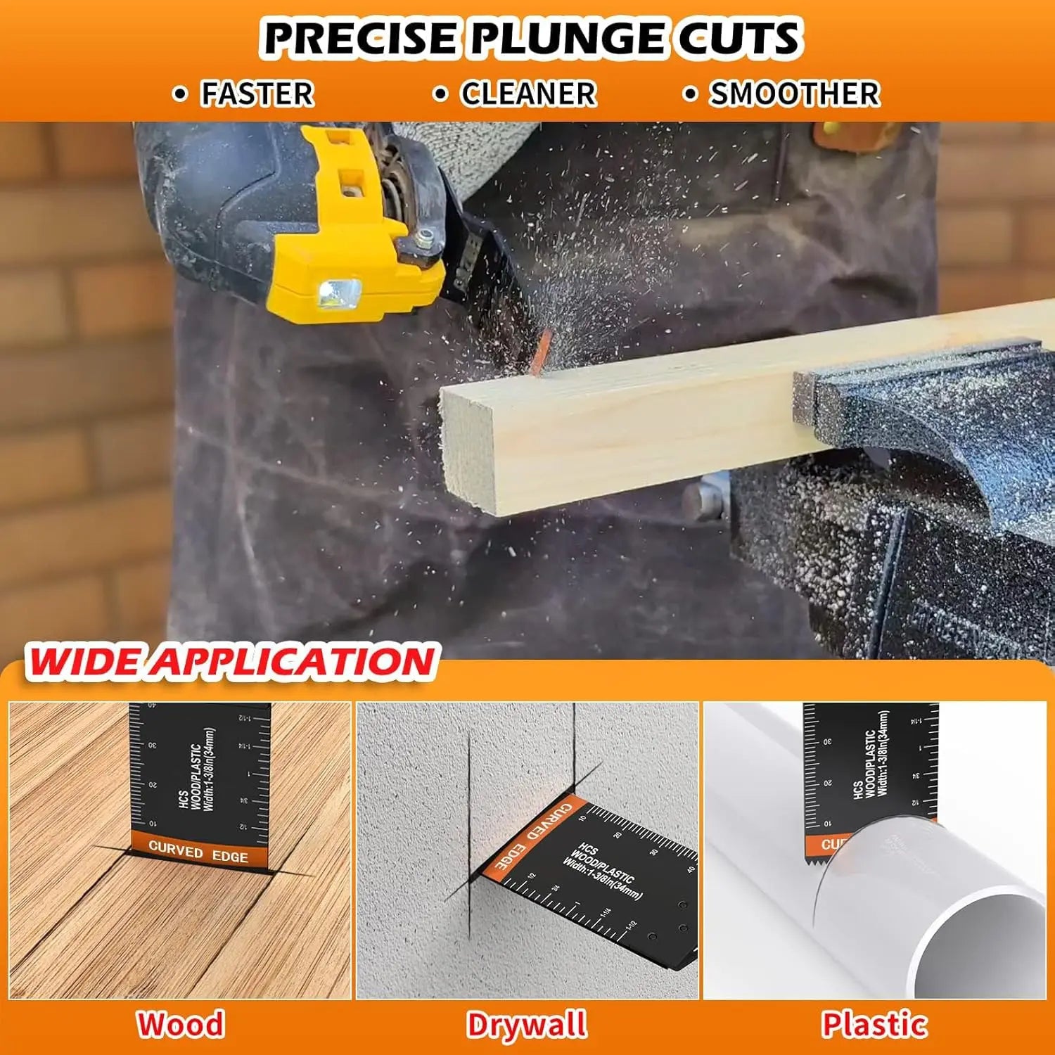 Mroace 154-Piece Oscillating Saw Blade and Sanding Kit