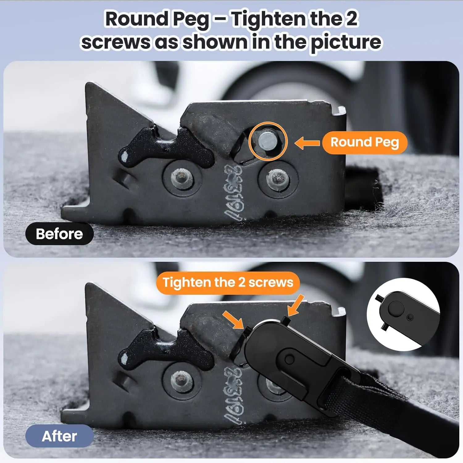 Mroace Rear Seat Quick Release Kit for F-150 & F-250/350 Trucks