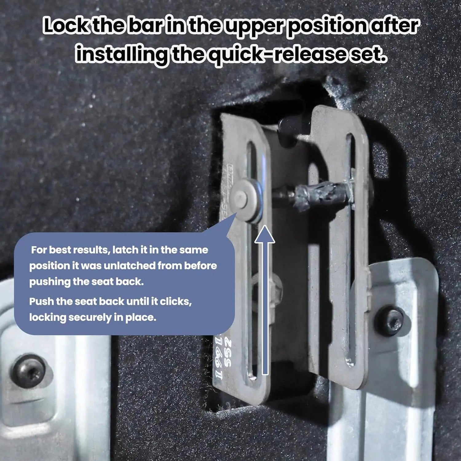 Mroace Rear Seat Quick Release Kit for F-150 & F-250/350 Trucks