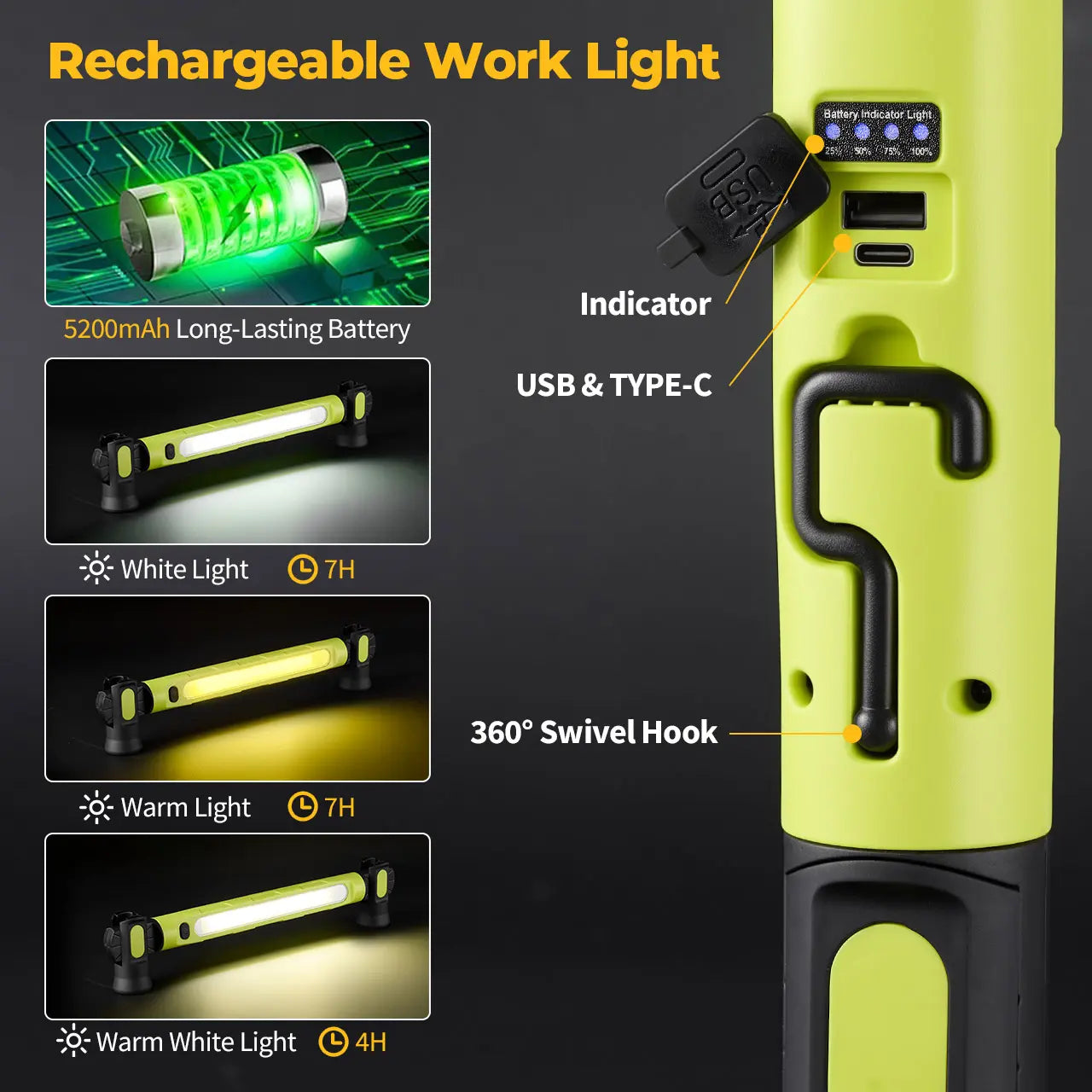 Mroace Under Hood Work Light Bar