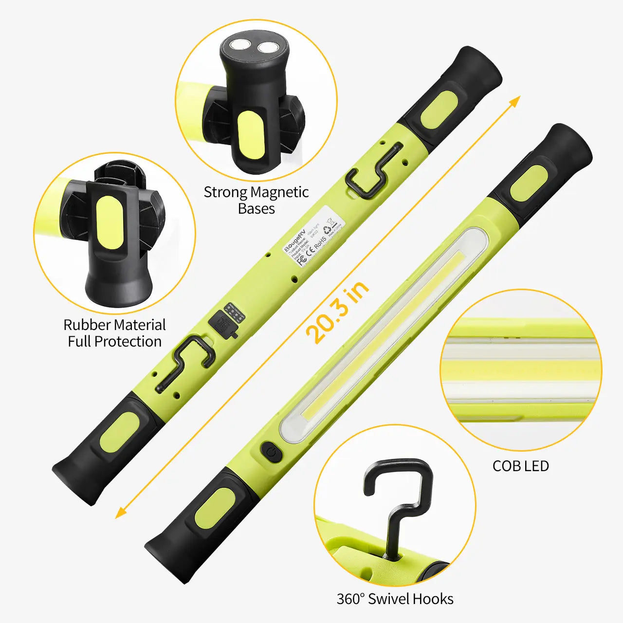Mroace Under Hood Work Light Bar